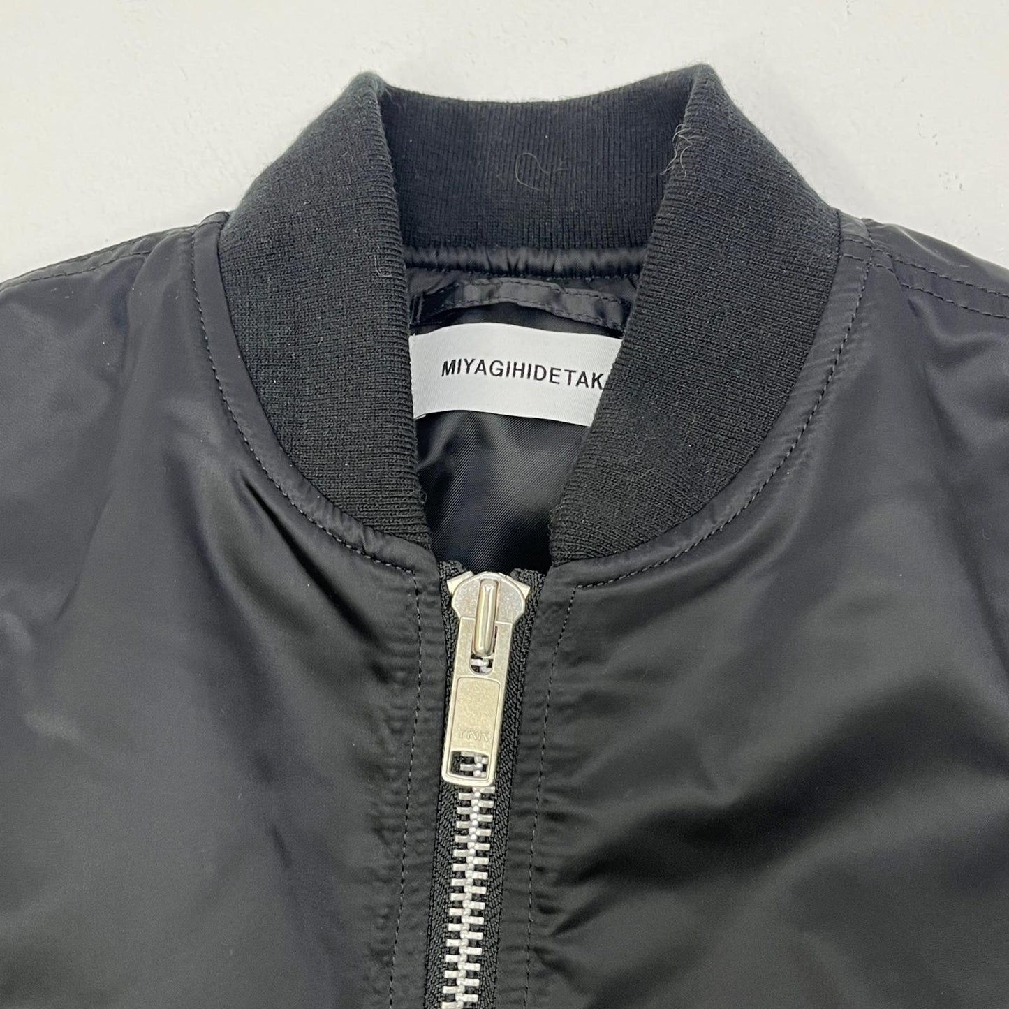 【中古】MIYAGIHIDETAKA | ミヤギヒデタカ BANDANA MA-1 ミリタリージャケット ブラック サイズ：M【加古川店】