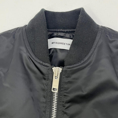 【中古】MIYAGIHIDETAKA | ミヤギヒデタカ BANDANA MA-1 ミリタリージャケット ブラック サイズ：M【加古川店】