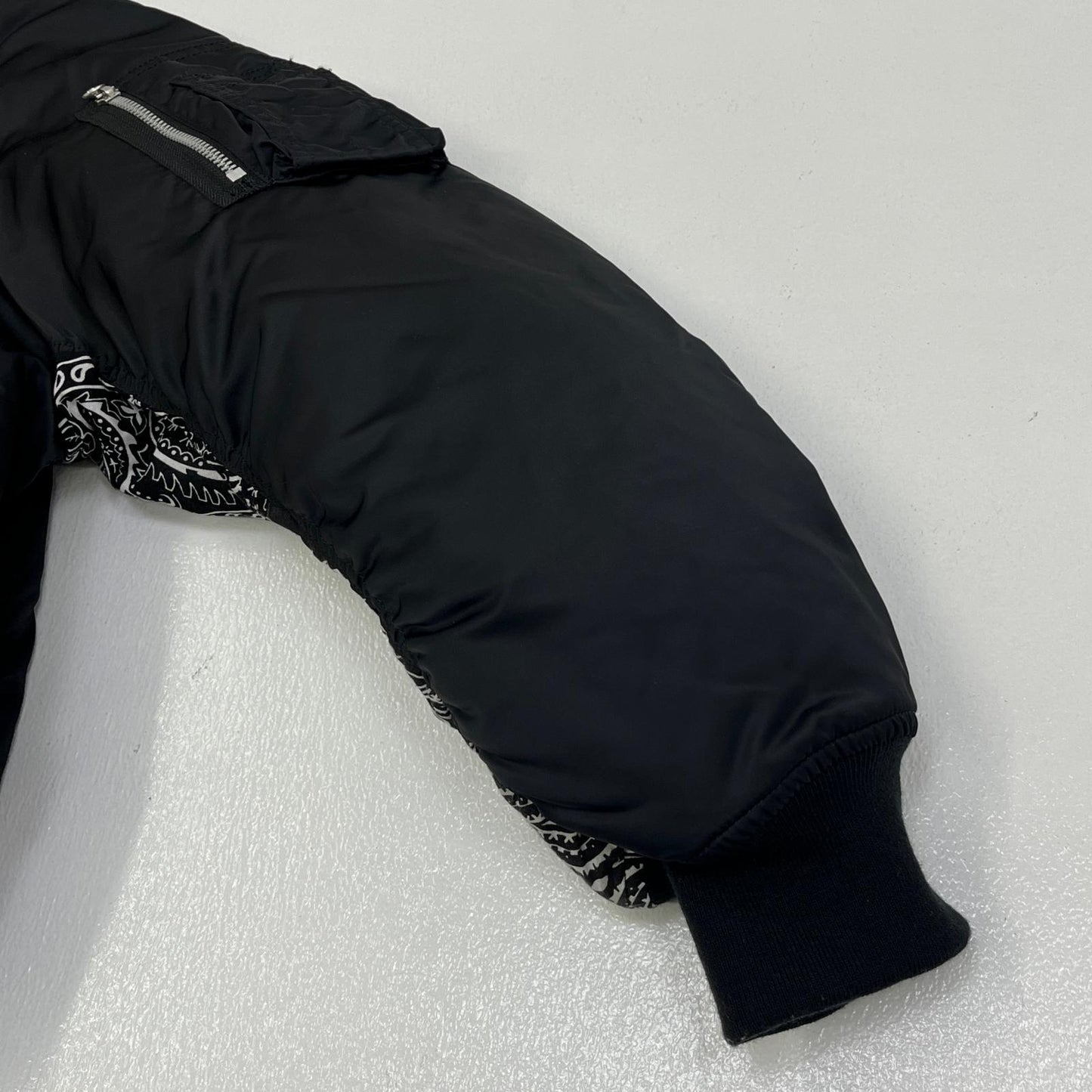 【中古】MIYAGIHIDETAKA | ミヤギヒデタカ BANDANA MA-1 ミリタリージャケット ブラック サイズ：M【加古川店】