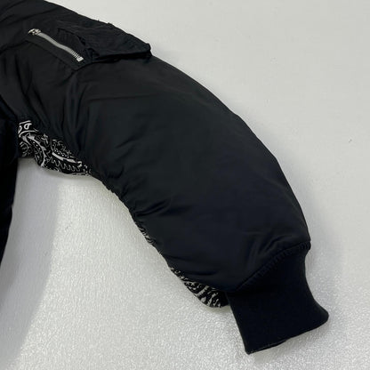 【中古】MIYAGIHIDETAKA | ミヤギヒデタカ BANDANA MA-1 ミリタリージャケット ブラック サイズ：M【加古川店】
