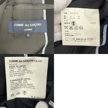【中古】COMME des GARCONS HOMME | コムデギャルソンオム テーラードジャケット HC-J112 ブラック サイズ：L【加古川店】