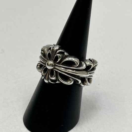 【中古】CHROME HEARTS | クロムハーツ DBL FLRL CRS リング・指輪 シルバー【加古川店】
