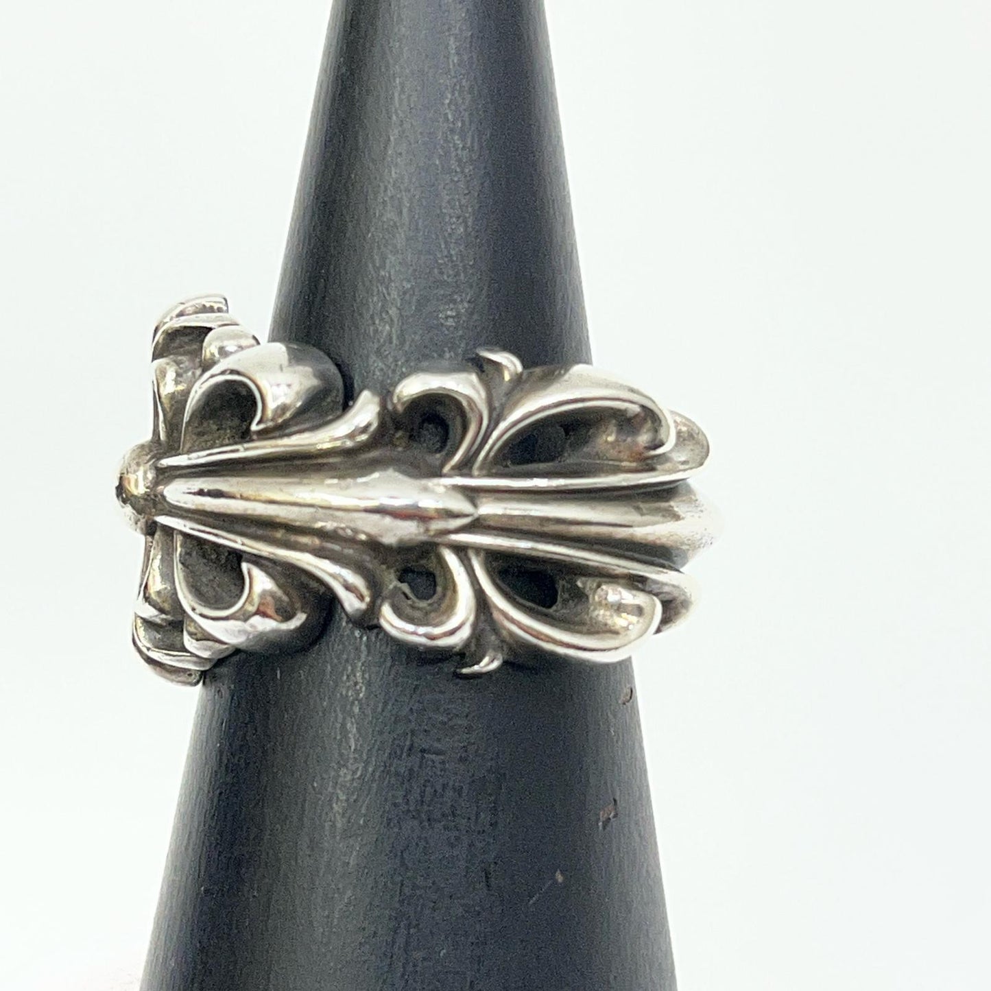 【中古】CHROME HEARTS | クロムハーツ DBL FLRL CRS リング・指輪 シルバー【加古川店】