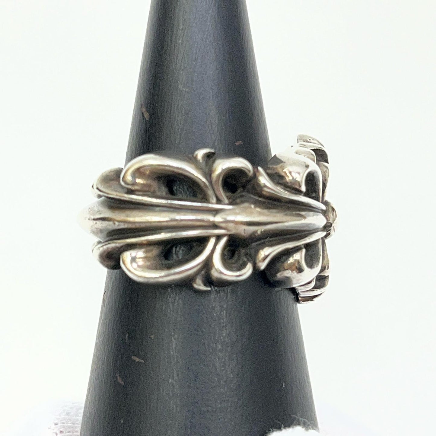 【中古】CHROME HEARTS | クロムハーツ DBL FLRL CRS リング・指輪 シルバー【加古川店】