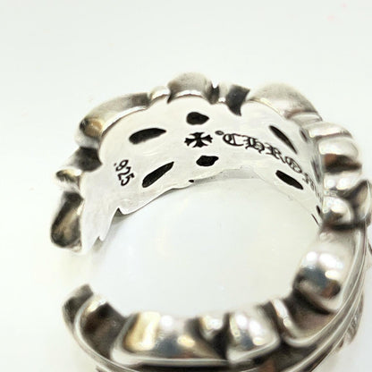 【中古】CHROME HEARTS | クロムハーツ DBL FLRL CRS リング・指輪 シルバー【加古川店】