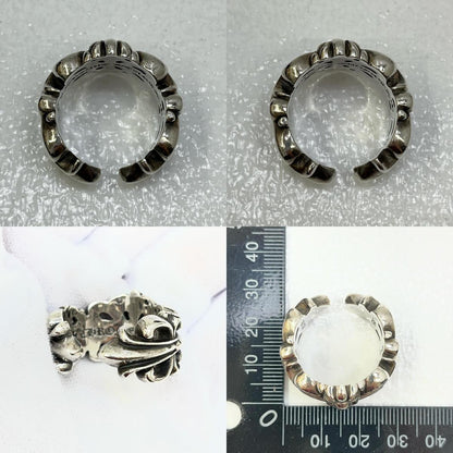 【中古】CHROME HEARTS | クロムハーツ DBL FLRL CRS リング・指輪 シルバー【加古川店】