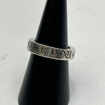 【中古】CHROME HEARTS | クロムハーツ SPACER 6MM FUCK YOU リング・指輪 シルバー【加古川店】