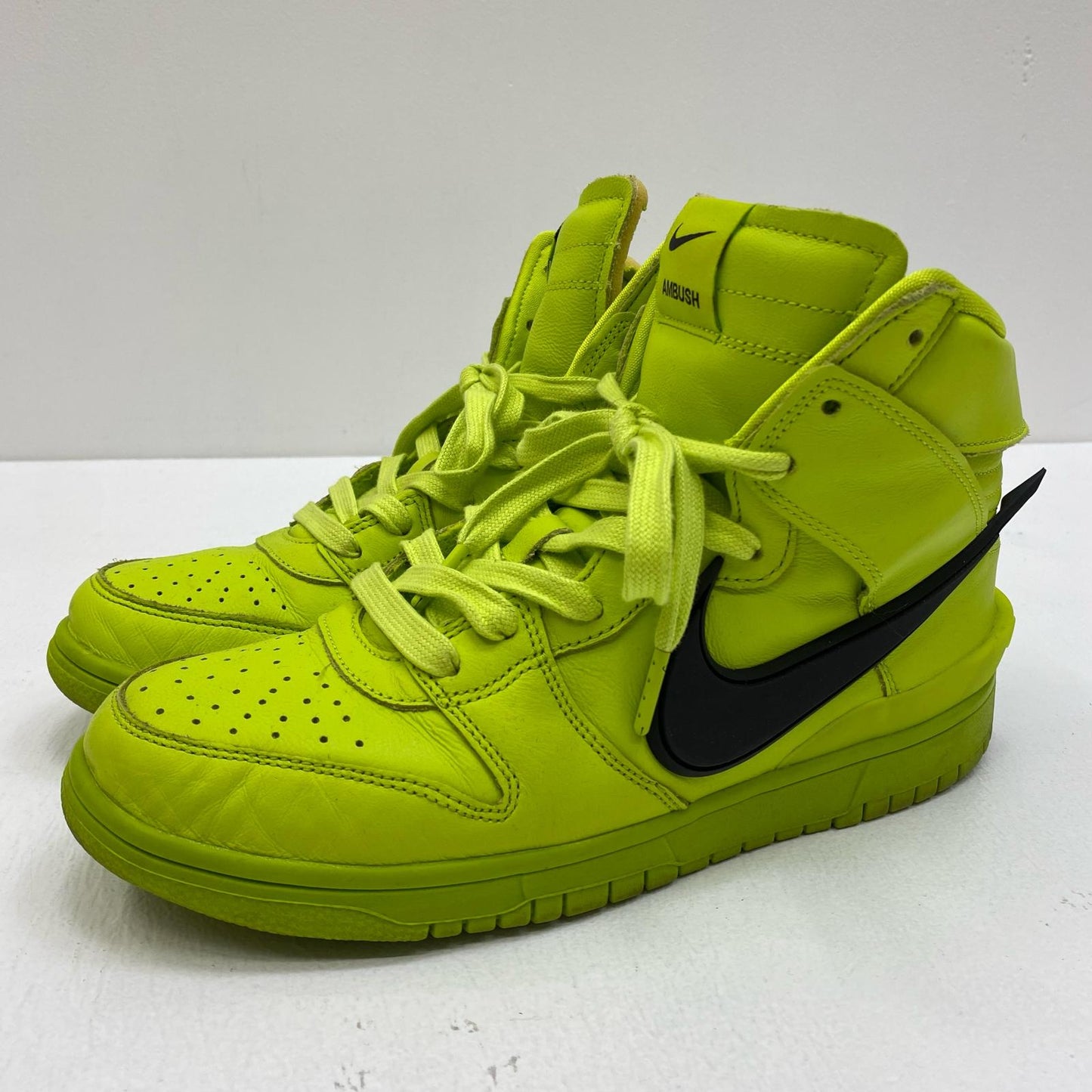 【中古】NIKE | ナイキ Dunk High Flash Lime ×AMBUSH スニーカー CU7544-300 ライトグリーン 26cm【加古川店】