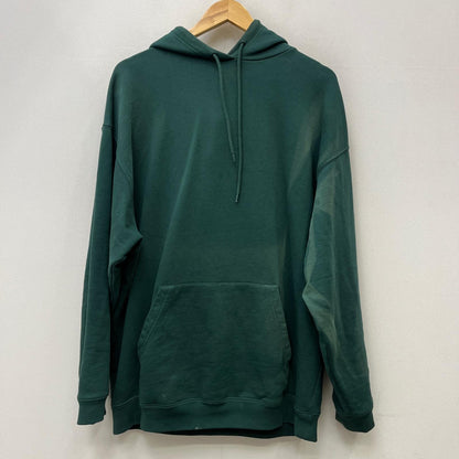 【中古】BALENCIAGA | バレンシアガ 背面ロゴプリント パーカー 570811 グリーン サイズ：XL【加古川店】