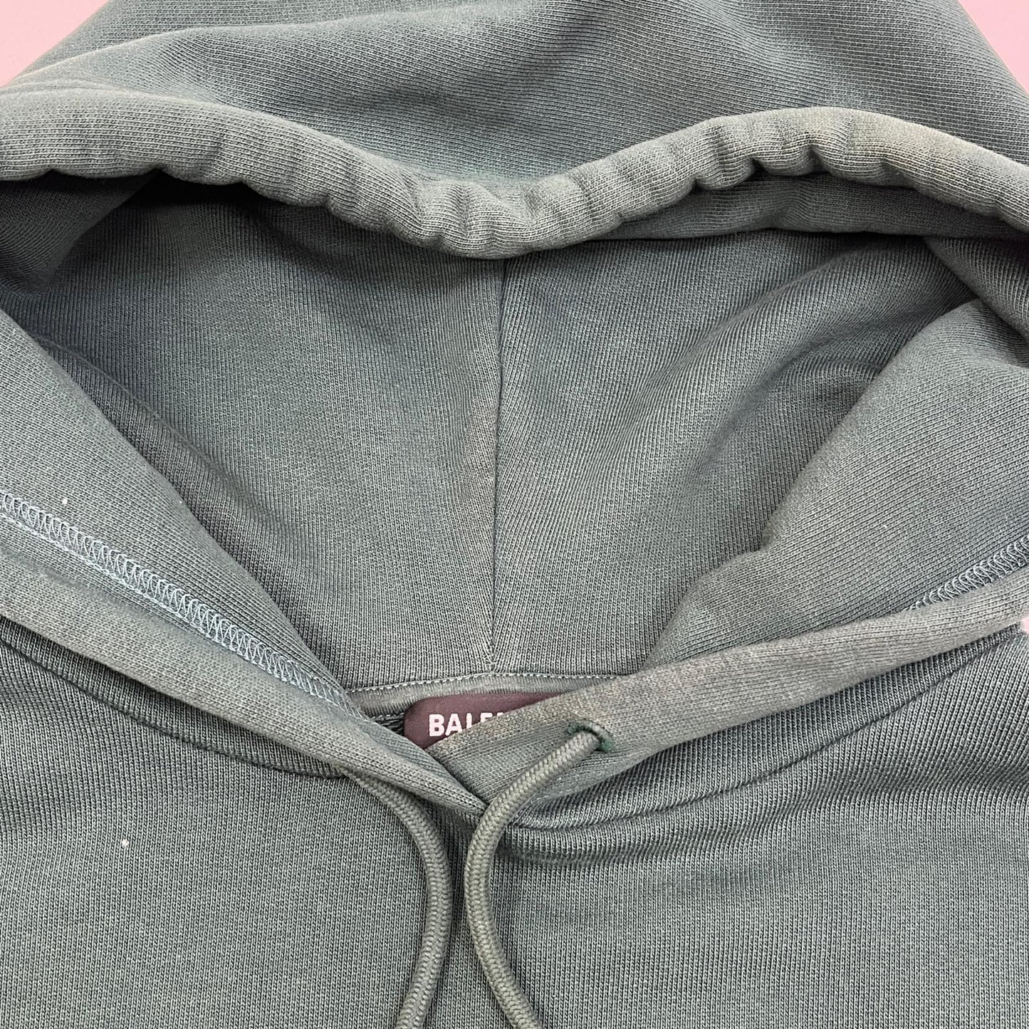 【中古】BALENCIAGA | バレンシアガ 背面ロゴプリント パーカー 570811 グリーン サイズ：XL【加古川店】