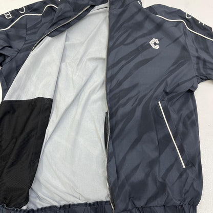 【中古】CRONOS | クロノス VISION PIPING BLOUSON ナイロンジャケット C02-BL-2602ST グレー サイズ：S【加古川店】