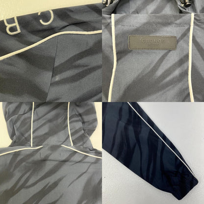 【中古】CRONOS | クロノス VISION PIPING BLOUSON ナイロンジャケット C02-BL-2602ST グレー サイズ：S【加古川店】