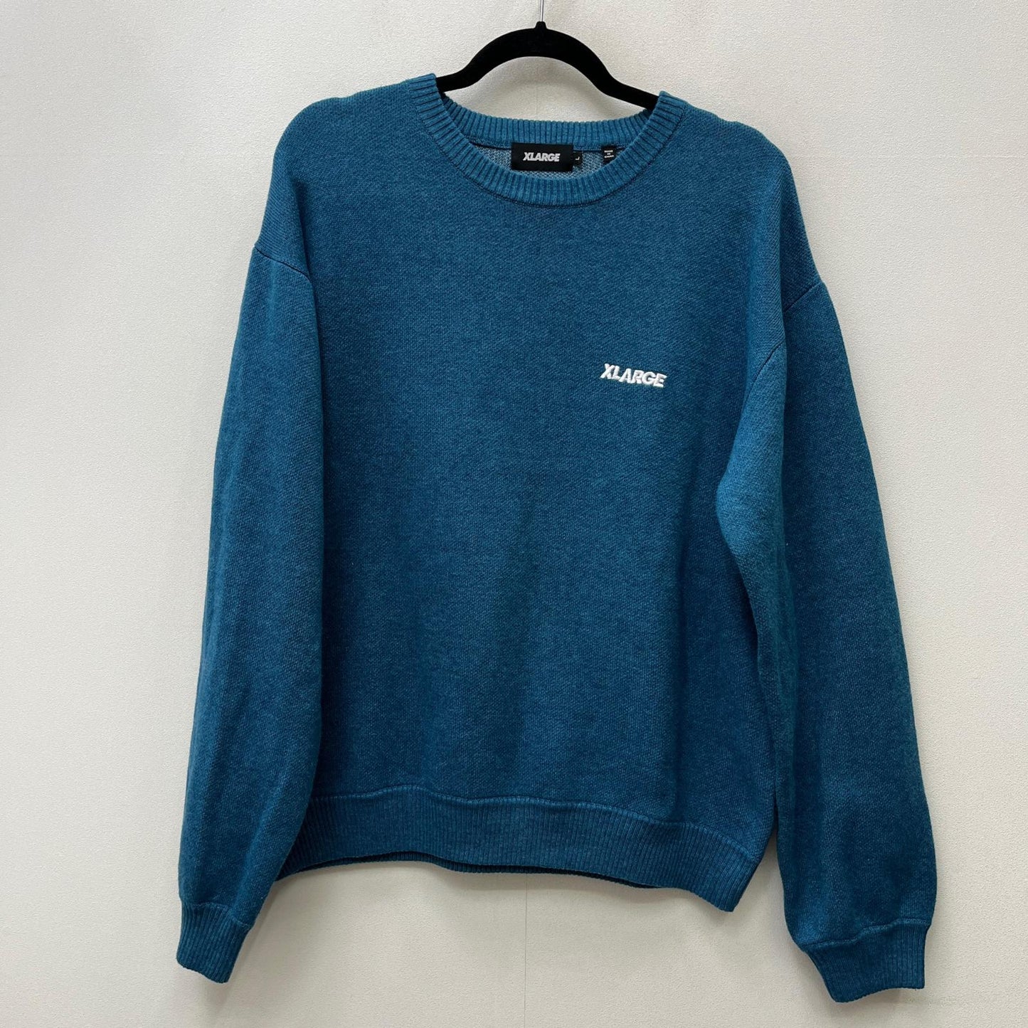 【中古】X-LARGE | エクストララージ SLANTED OG KNIT SWEATER ニット 101254015002 グリーン サイズ：L【加古川店】