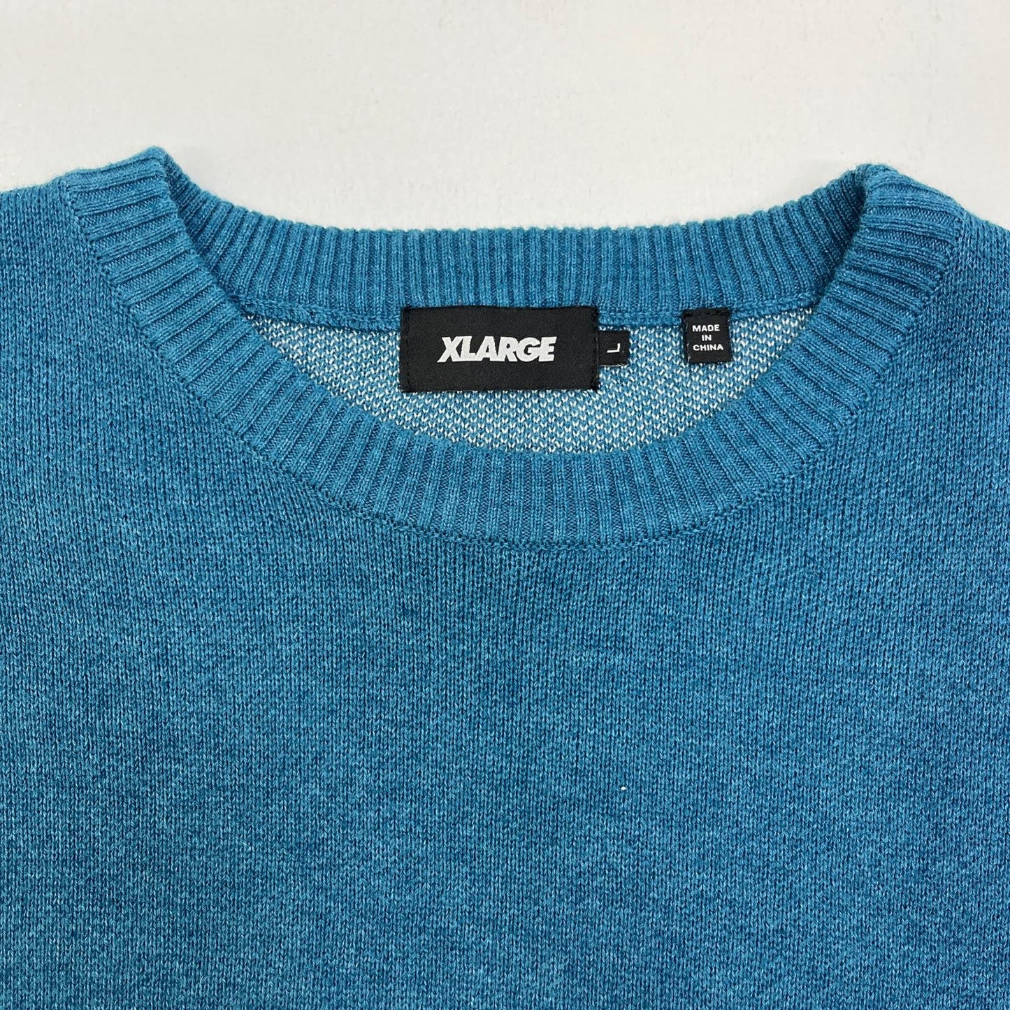 【中古】X-LARGE | エクストララージ SLANTED OG KNIT SWEATER ニット 101254015002 グリーン サイズ：L【加古川店】