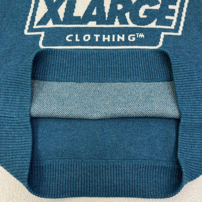 【中古】X-LARGE | エクストララージ SLANTED OG KNIT SWEATER ニット 101254015002 グリーン サイズ：L【加古川店】