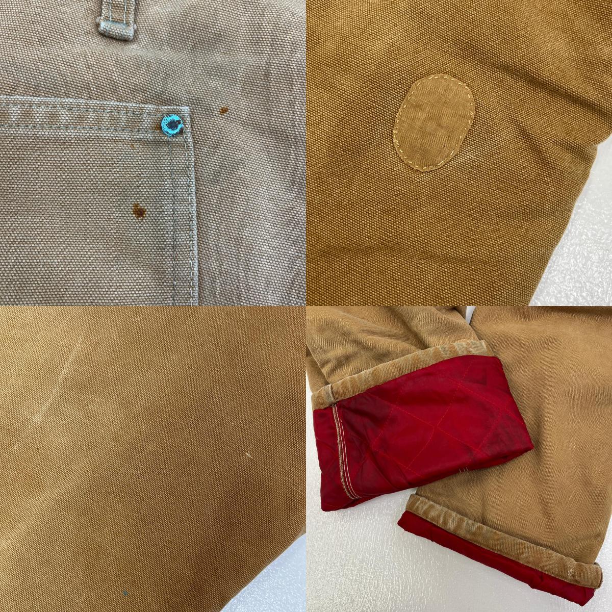 【中古】Carhartt | カーハート Quilting Liner Duck Pant 星条旗タグ パンツ キャメル サイズ：38【加古川店】