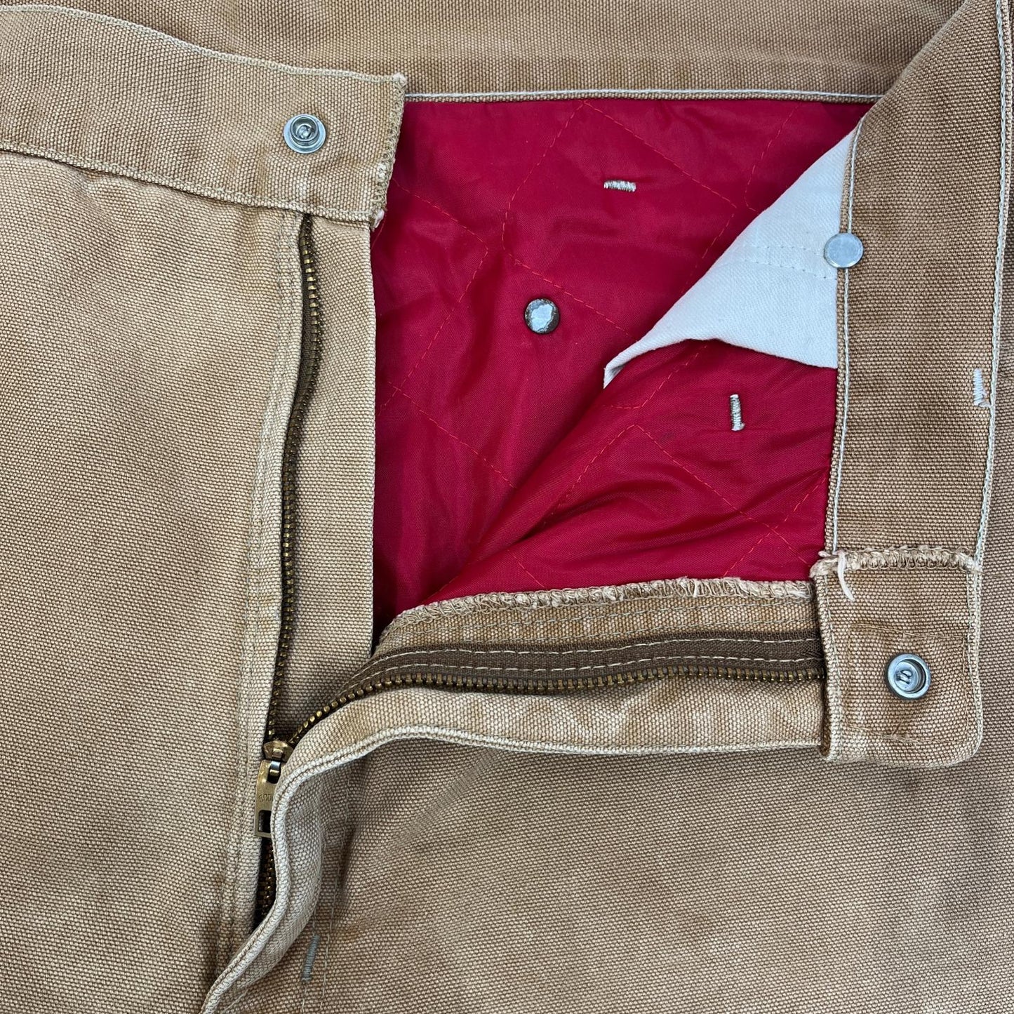 【中古】Carhartt | カーハート Quilting Liner Duck Pant 星条旗タグ パンツ キャメル サイズ：38【加古川店】