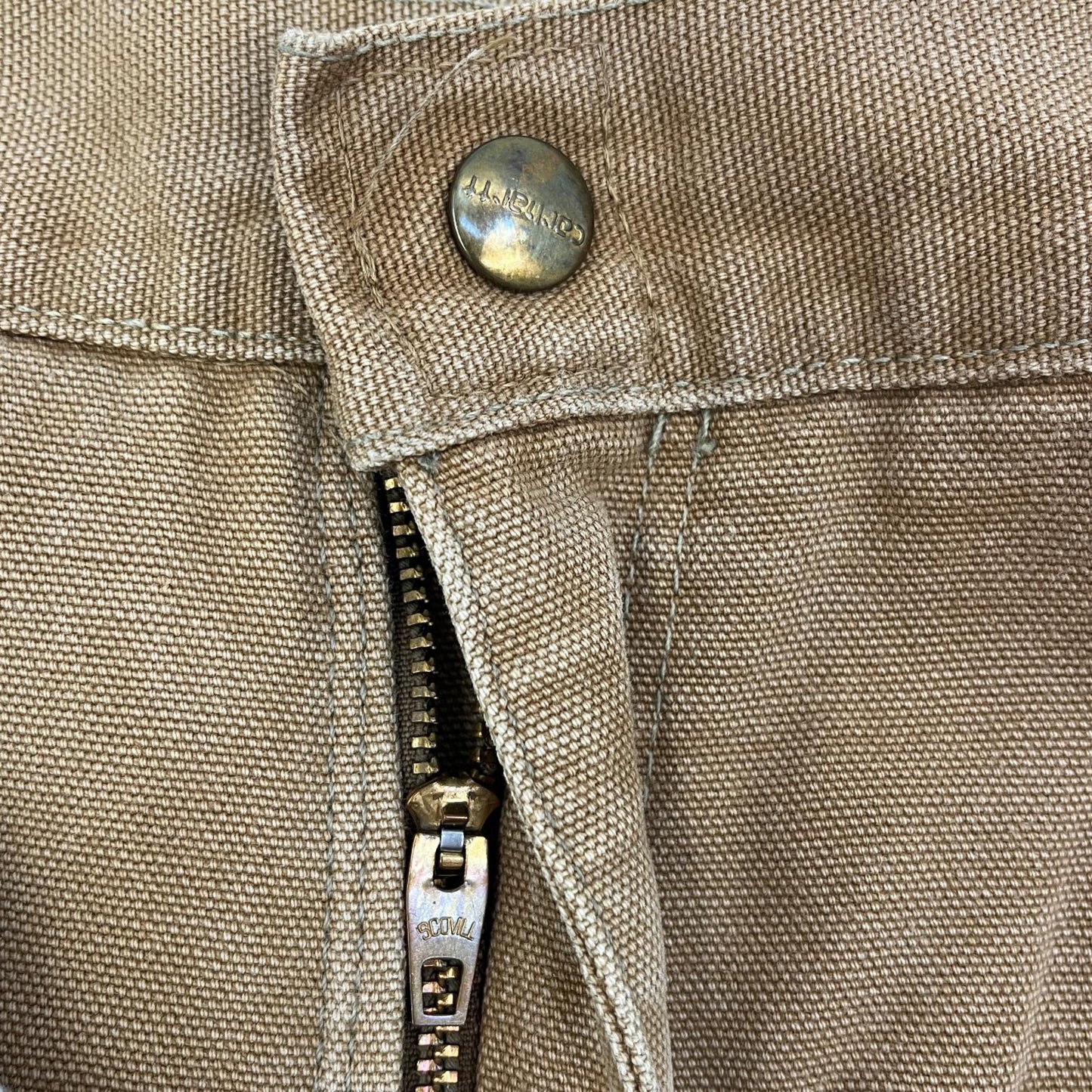 【中古】Carhartt | カーハート Quilting Liner Duck Pant 星条旗タグ パンツ キャメル サイズ：38【加古川店】