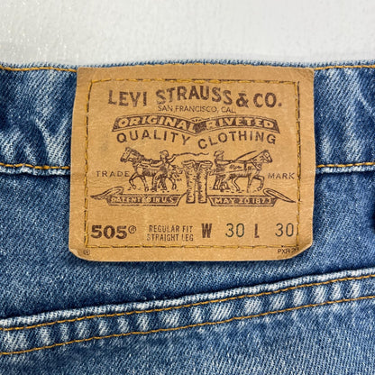 【中古】Levi's | リーバイス STRAIGHT LEG REGULAR FIT デニムパンツ 505 インディゴ サイズ：30【加古川店】