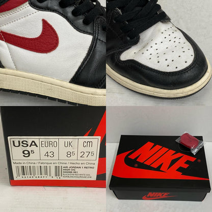 【中古】NIKE | ナイキ Air Jordan 1 Retro High 'Black/White/Sail/Gym Red' スニーカー 555088-061 ブラック 27.5cm【加古川店】