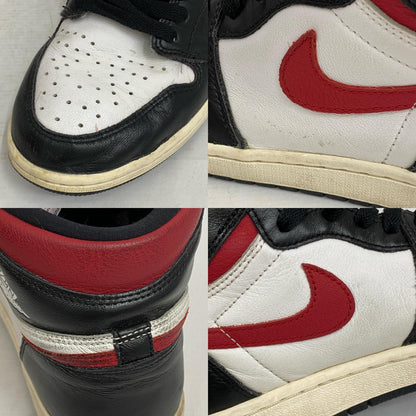 【中古】NIKE | ナイキ Air Jordan 1 Retro High 'Black/White/Sail/Gym Red' スニーカー 555088-061 ブラック 27.5cm【加古川店】