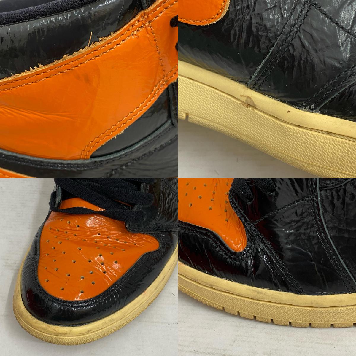 【中古】NIKE | ナイキ Air Jordan 1 High 'Shattered Backboard 3.0' スニーカー 555088-028 オレンジ 28cm【加古川店】
