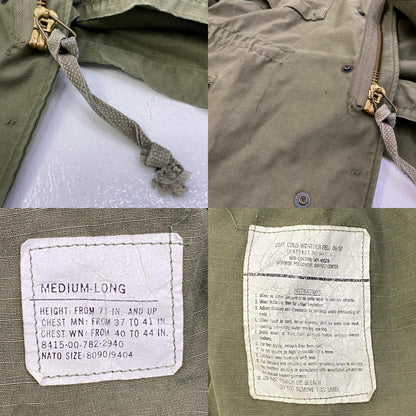 【中古】MILITARY衣料 | ミリタリーイリョウ COLD WEATHER OG107 ミリタリージャケット 8415-0782-2940 カーキ【加古川店】