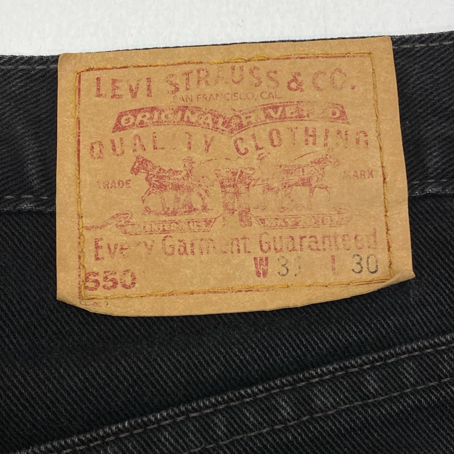 【中古】Levi's | リーバイス lot:550 後染めブラック　USA製 デニムパンツ ブラック サイズ：31【加古川店】