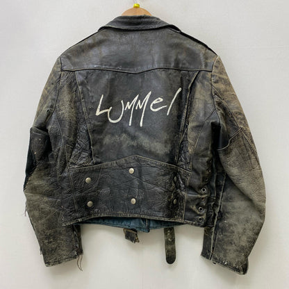 【中古】VINTAGE衣料 | ヴィンテージイリョウ double riders jacket steerhide デカtalon レザー ブラック【加古川店】