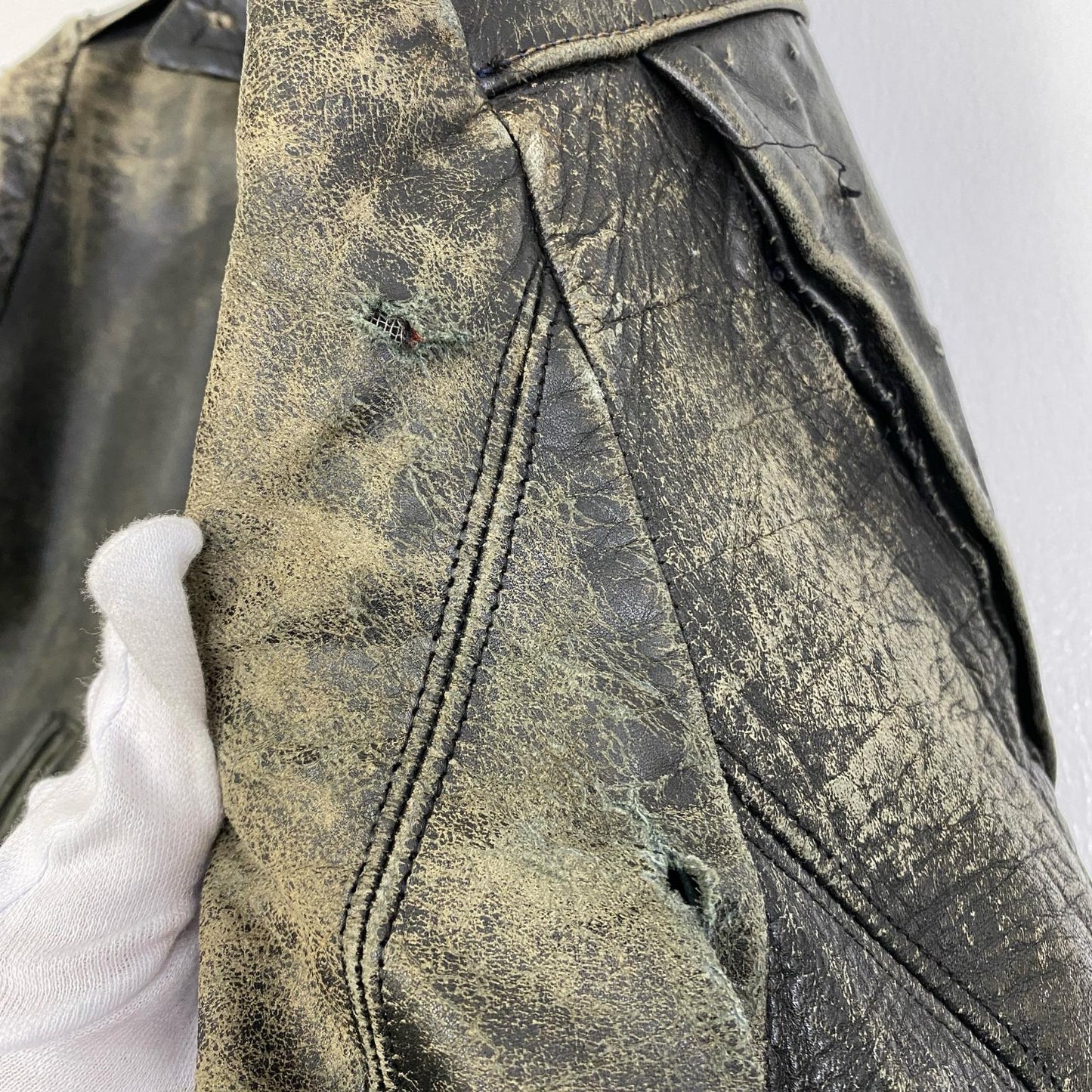 【中古】VINTAGE衣料 | ヴィンテージイリョウ double riders jacket steerhide デカtalon レザー ブラック【加古川店】