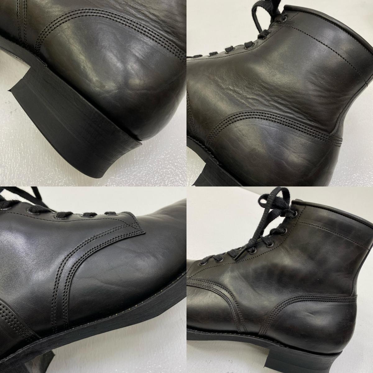 【中古】 motor italian horsebutt service boots ブーツ 1020 ブラック【加古川店】