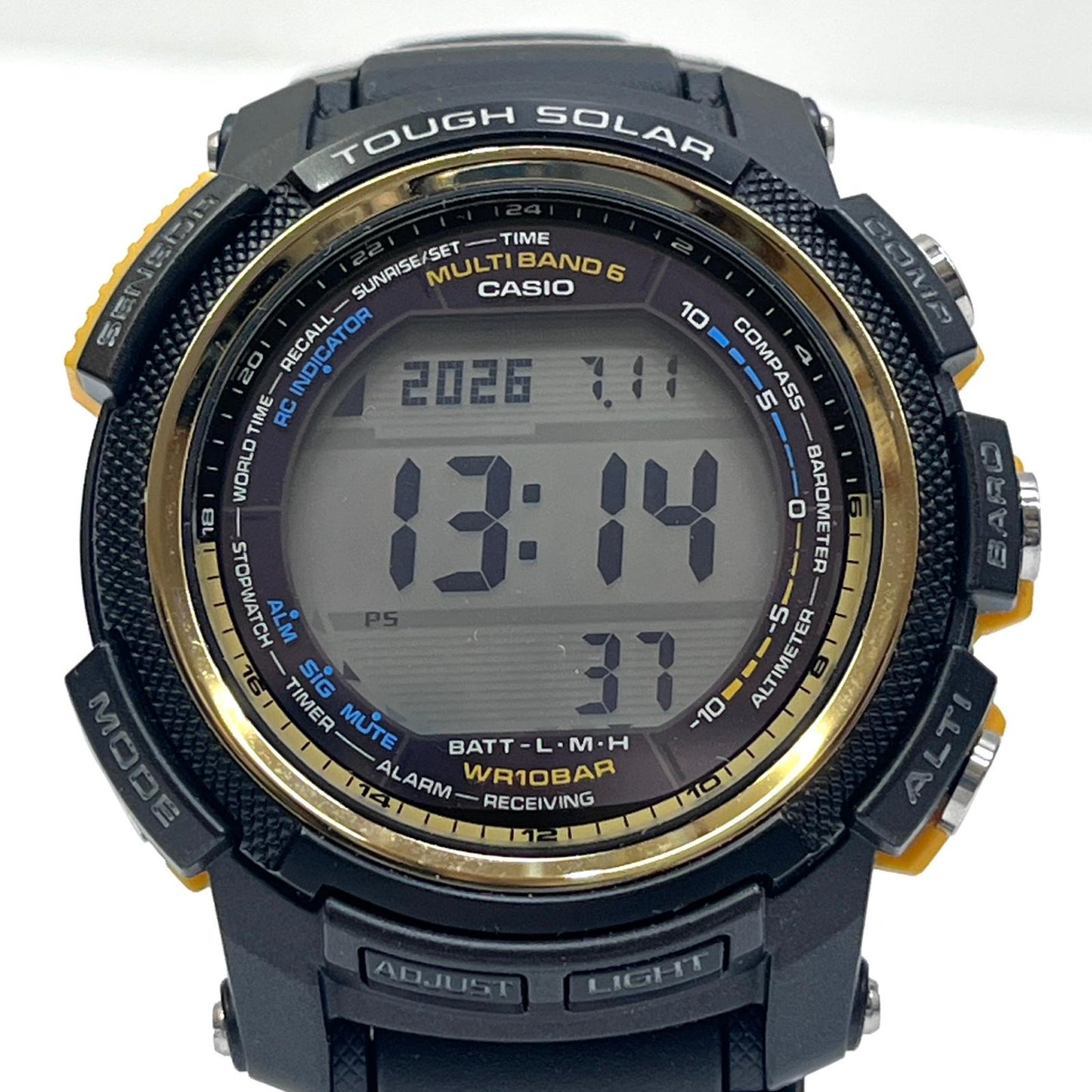 CASIO | カシオ プロトレック 腕時計 PRW-2000A デジタル表示 ソーラー電波時計 ブラック【加古川店】