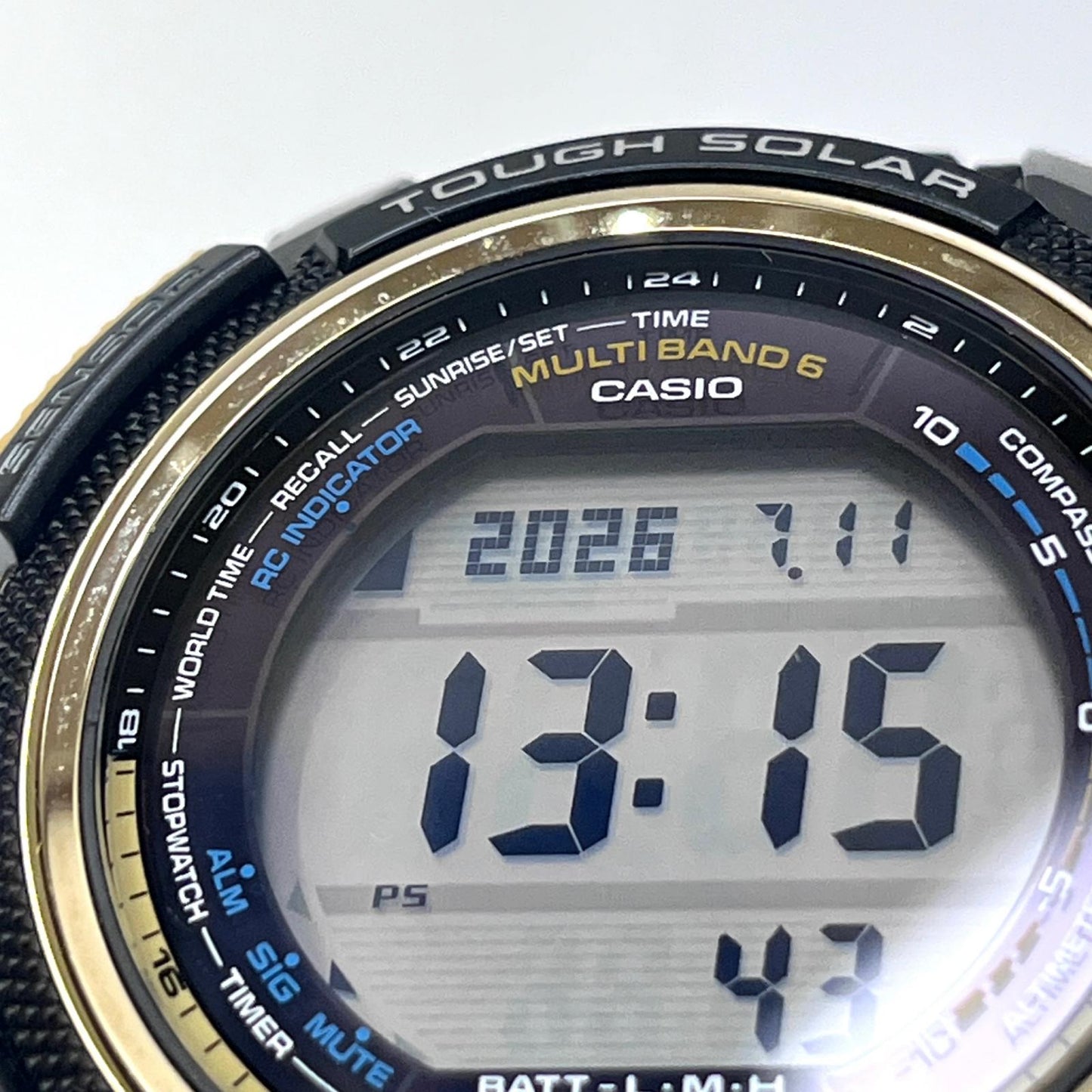 CASIO | カシオ プロトレック 腕時計 PRW-2000A デジタル表示 ソーラー電波時計 ブラック【加古川店】