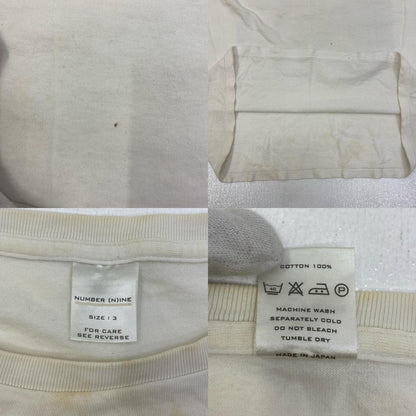 【中古】NUMBER(N)INE | ナンバーナイン Picasso ジョージ期 半袖Ｔシャツ ホワイト サイズ：3【加古川店】