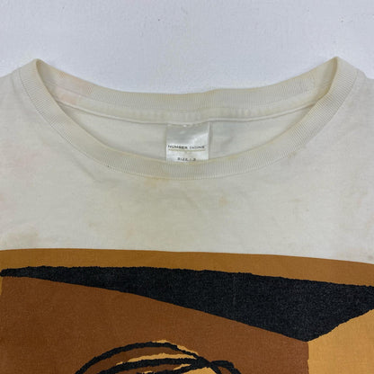 【中古】NUMBER(N)INE | ナンバーナイン Picasso ジョージ期 半袖Ｔシャツ ホワイト サイズ：3【加古川店】