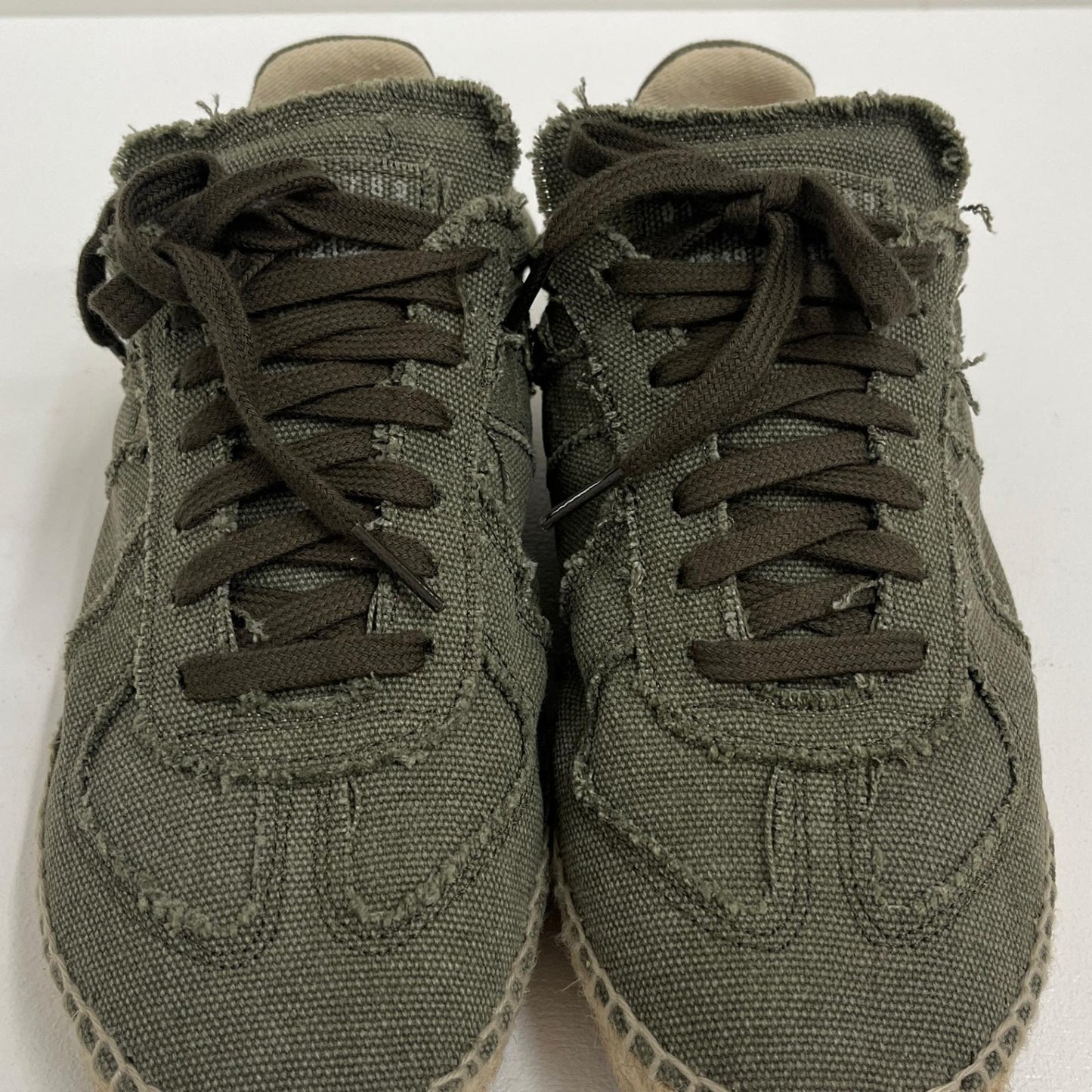 【中古】Maison Margiela | メゾンマルジェラ エスパドリーユ カットオフ キャンバス スニーカー S58WS0214 カーキ 25cm【加古川店】