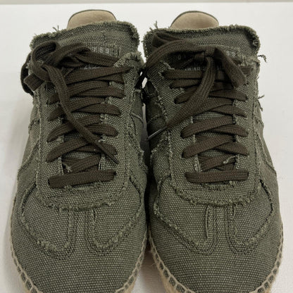 【中古】Maison Margiela | メゾンマルジェラ エスパドリーユ カットオフ キャンバス スニーカー S58WS0214 カーキ 25cm【加古川店】