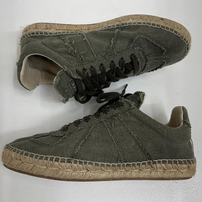 【中古】Maison Margiela | メゾンマルジェラ エスパドリーユ カットオフ キャンバス スニーカー S58WS0214 カーキ 25cm【加古川店】