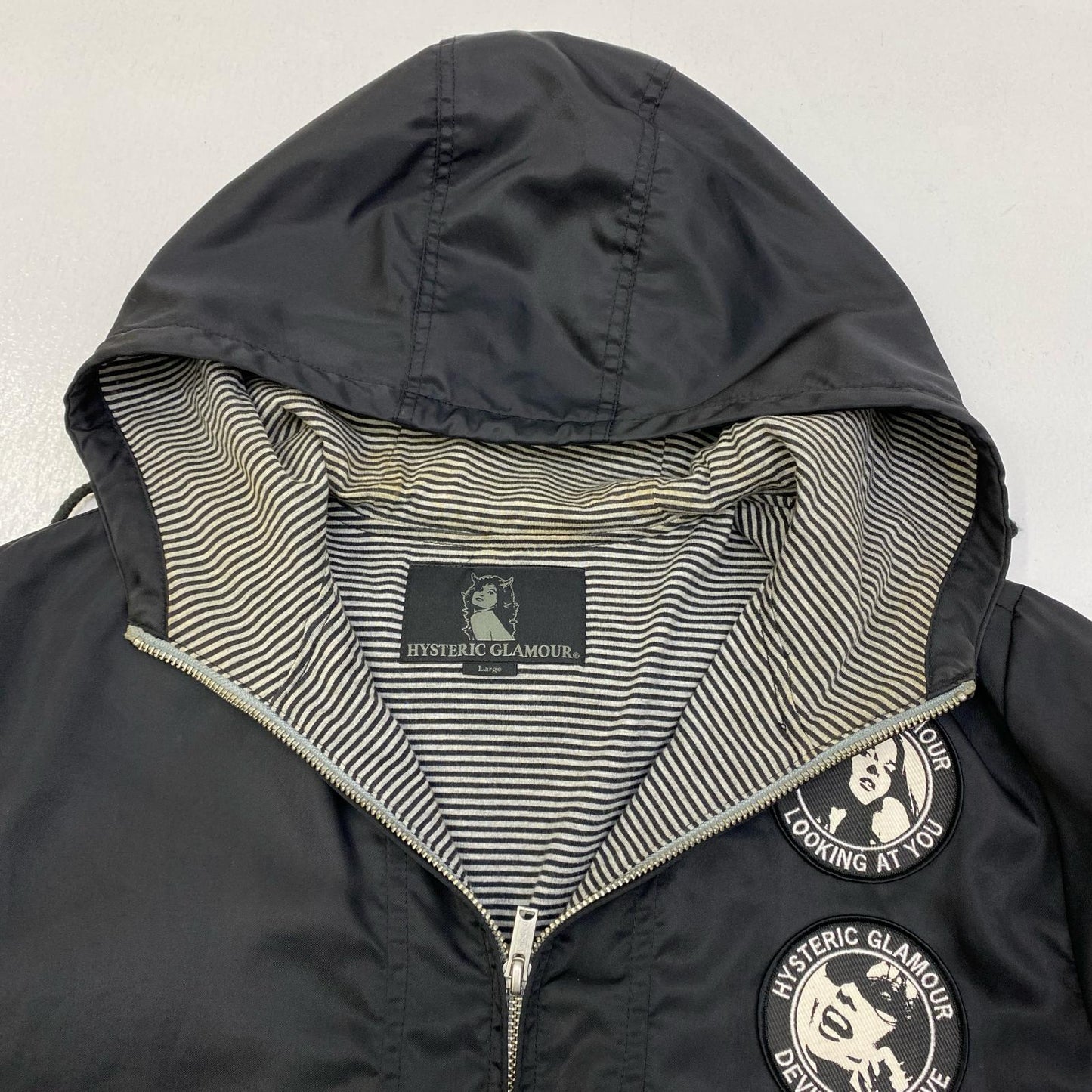 【中古】HYSTERIC GLAMOUR | ヒステリックグラマー ナイロンジャケット 0211ab01 ブラック サイズ：L【加古川店】