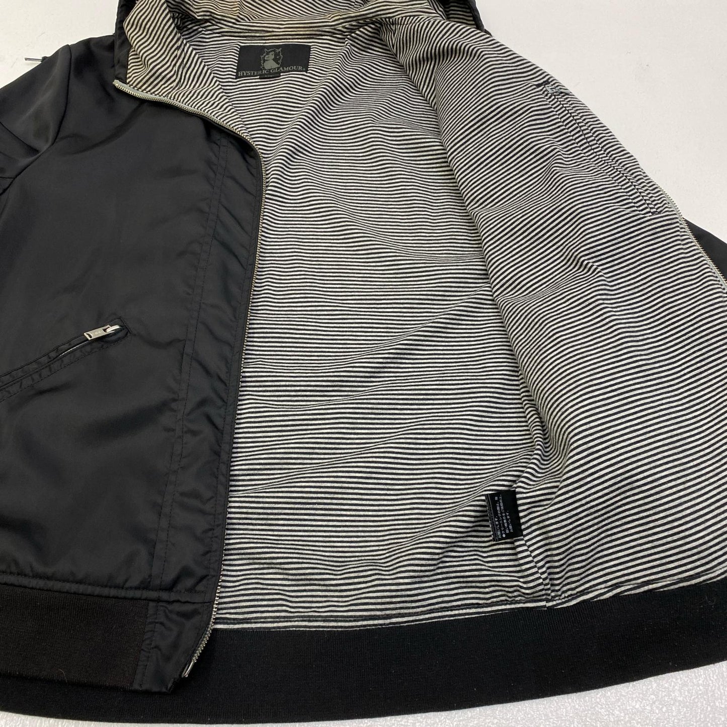 【中古】HYSTERIC GLAMOUR | ヒステリックグラマー ナイロンジャケット 0211ab01 ブラック サイズ：L【加古川店】