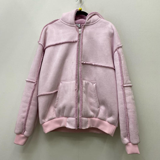 【中古】PALACE SKATEBOARDS | パレススケートボード Patch Me Up Shearling Jacket その他アウター ピンク サイズ：M【加古川店】
