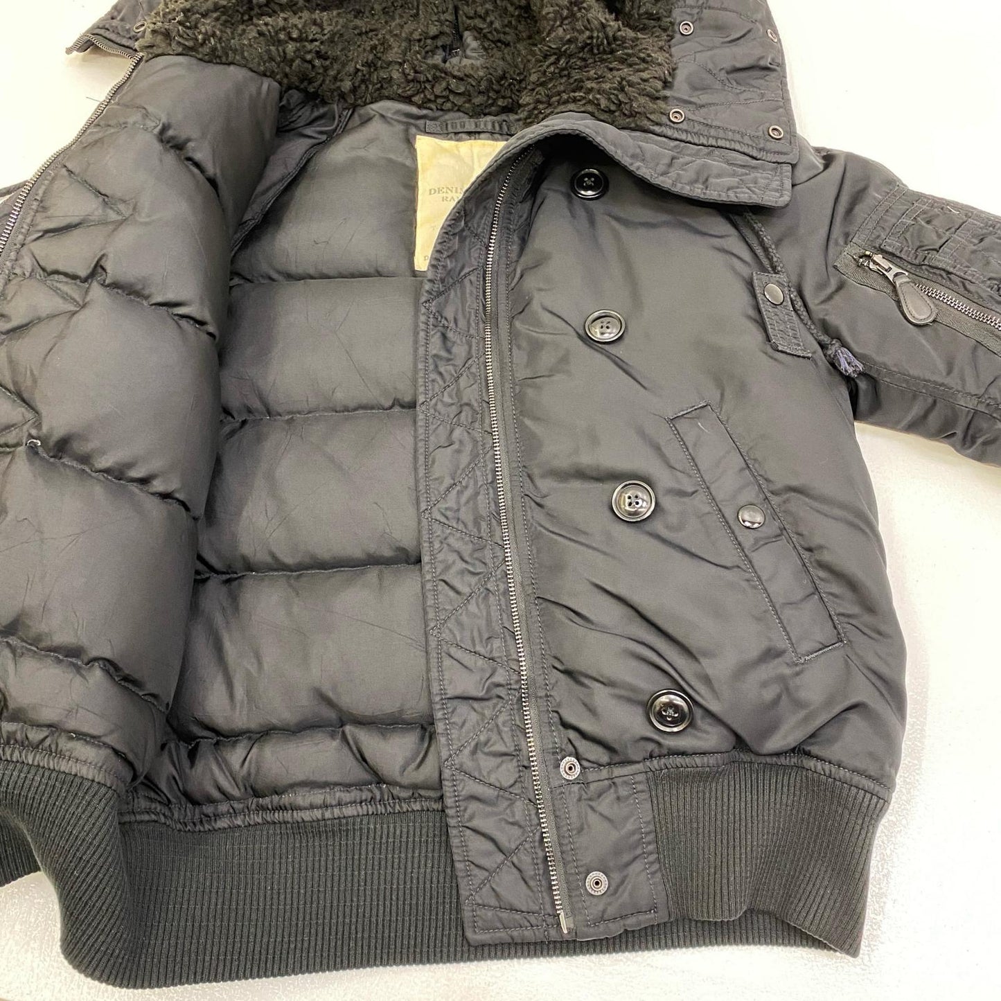 【中古】DENIM&SUPPLY(RALPH LAUREN) | デニムアンドサプライラルフローレン n-2b type ミリタリージャケット ブラック サイズ：S【加古川店】
