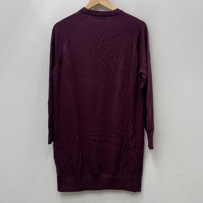 【中古】MAISON KITSUNE | メゾンキツネ FOX HEAD PATCH JUMPER DRESS ワンピース JW01625KT036 ボルドー/バーガンディー サイズ：S【加古川店】