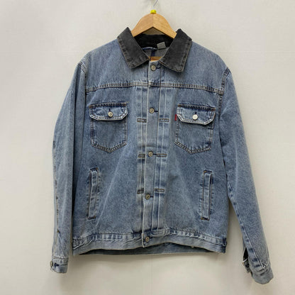 【中古】Levi's | リーバイス ×STUSSY EMBOSSED TRUCKER JACKET デニム A5215-0000 インディゴ サイズ：L【加古川店】