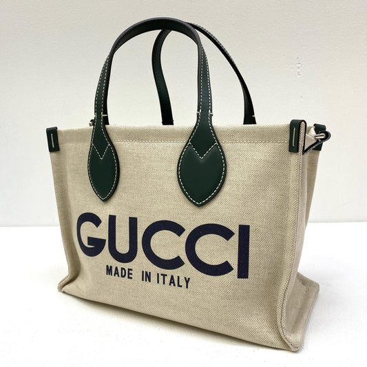 【中古】GUCCI | グッチ Mini Tote Bag With Gucci Print その他バッグ 772144【加古川店】
