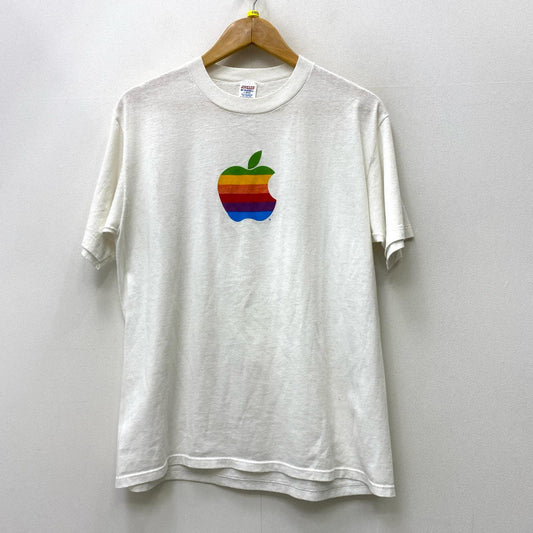 【中古】VINTAGE衣料 | ヴィンテージイリョウ APPLE:APLLE LOGO JERZEES 半袖Ｔシャツ ホワイト サイズ：L【加古川店】