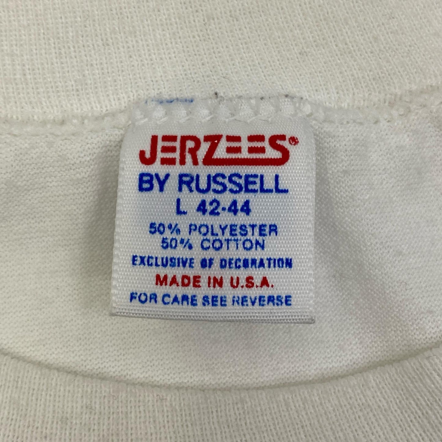 【中古】VINTAGE衣料 | ヴィンテージイリョウ APPLE:APLLE LOGO JERZEES 半袖Ｔシャツ ホワイト サイズ：L【加古川店】