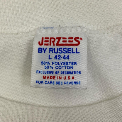 【中古】VINTAGE衣料 | ヴィンテージイリョウ APPLE:APLLE LOGO JERZEES 半袖Ｔシャツ ホワイト サイズ：L【加古川店】