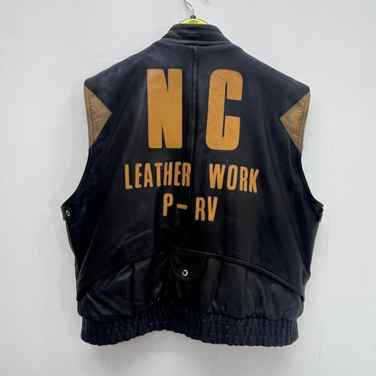 【中古】 KADOYA Leather Work レザーベスト LLLサイズ レザー【加古川店】