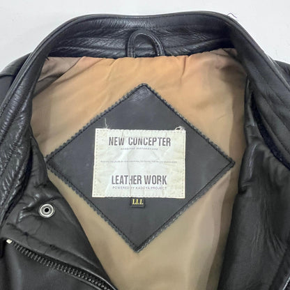 【中古】 KADOYA Leather Work レザーベスト LLLサイズ レザー【加古川店】